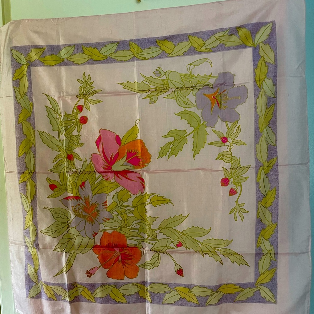 Thailand silk scarf, NWOT